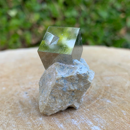42.0g 3x3x3cm Matrix intergrown Silver Spanish Pyrite from Spain