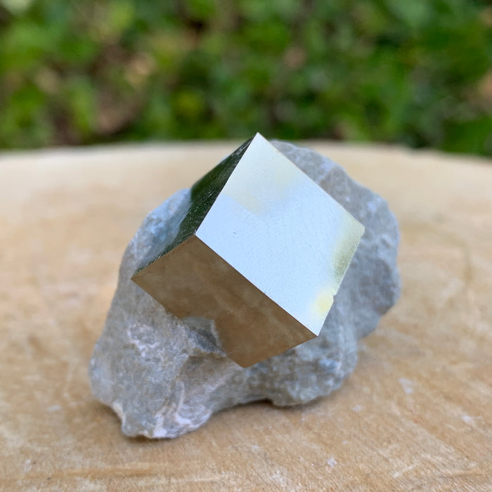 46.0g 3x3x3cm Matrix Silver Spanish Pyrite from Spain