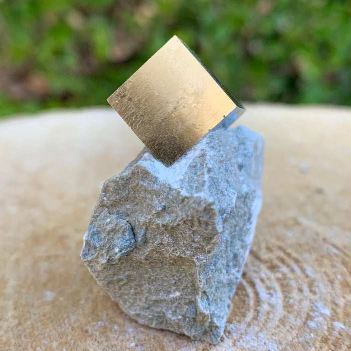 46.0g 3x3x3cm Matrix Silver Spanish Pyrite from Spain