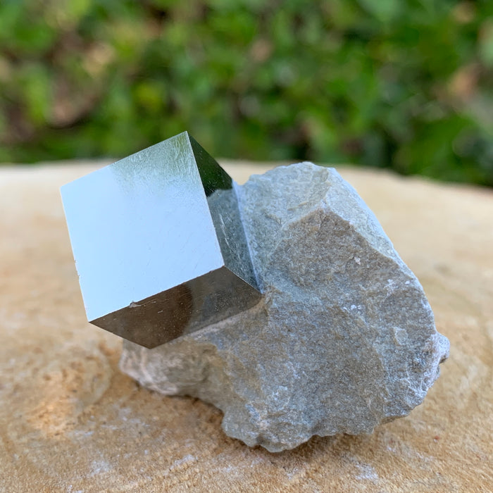 46.0g 3x3x3cm Matrix Silver Spanish Pyrite from Spain