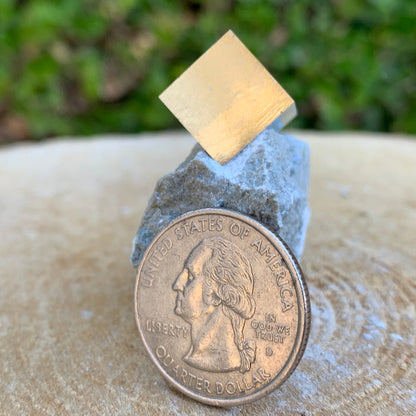 46.0g 3x3x3cm Matrix Silver Spanish Pyrite from Spain