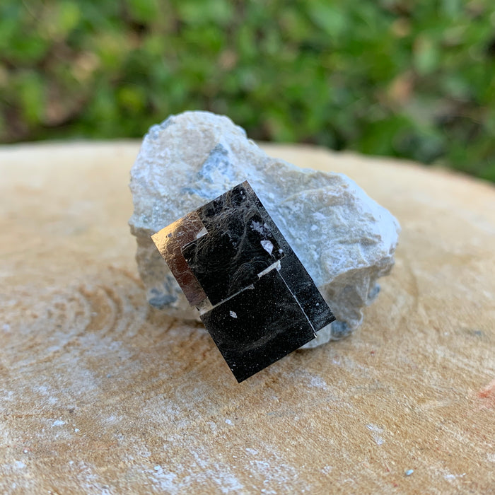 48.0g 3x3x3cm Matrix intergrown Silver Spanish Pyrite from Spain