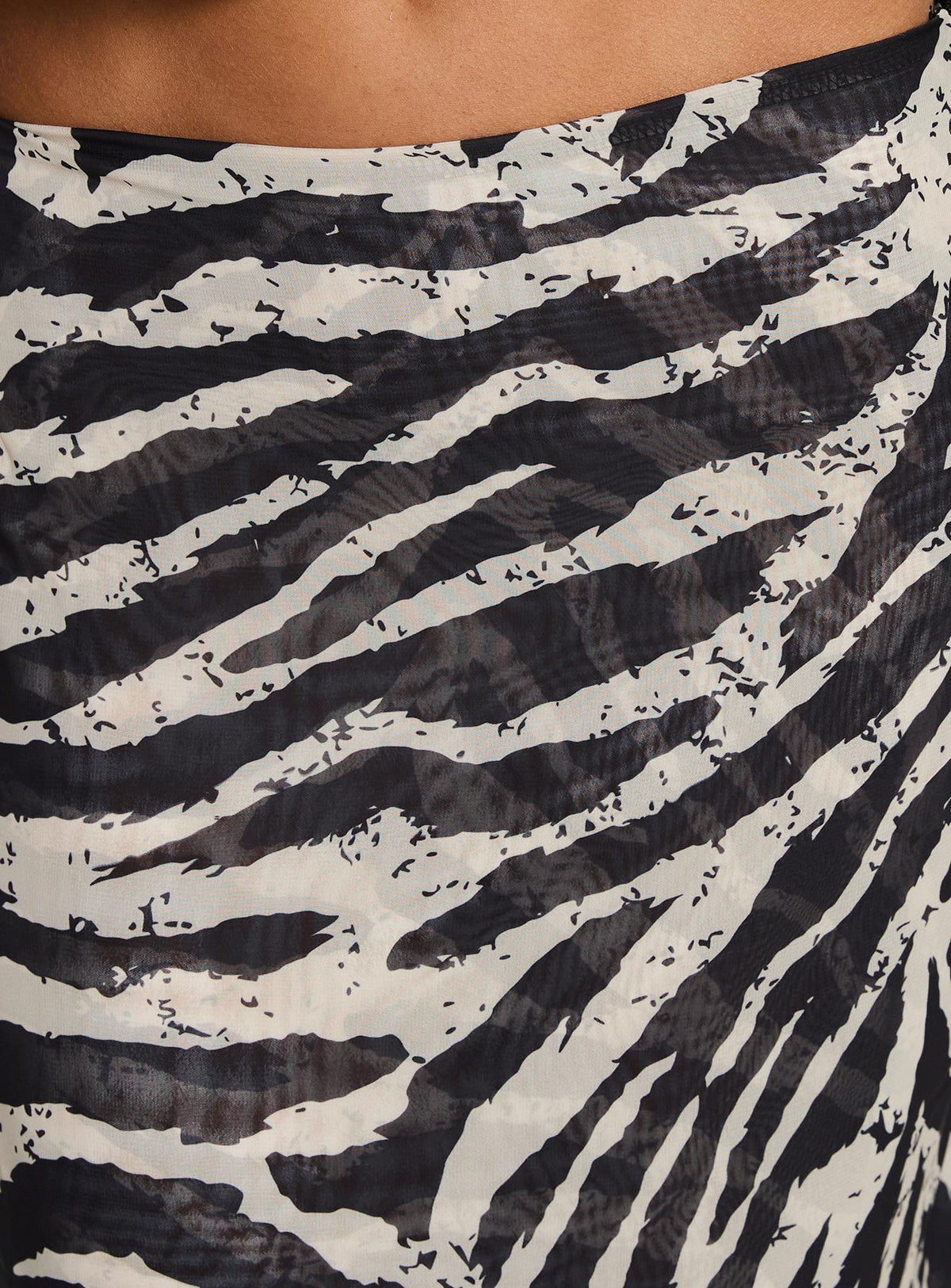 Eleganza Maxi Skirt Zebra