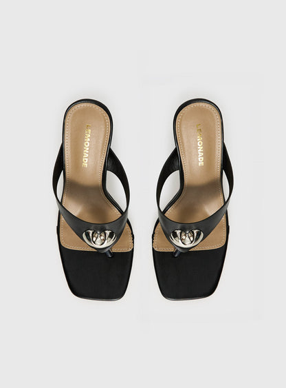 Gifted Thong Heels Black