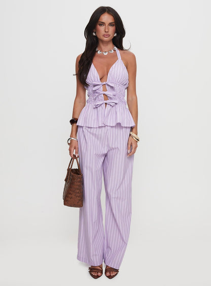 Helaine Straight Leg Pant Lilac