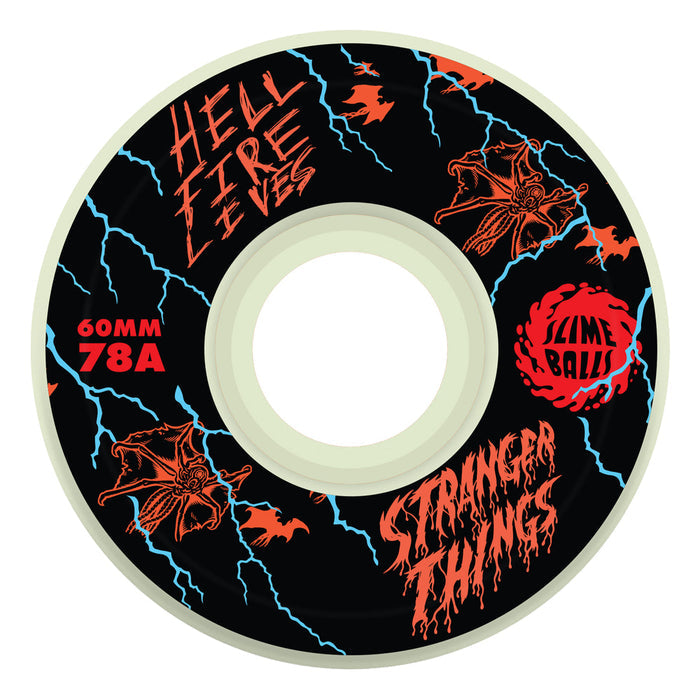 60mm Stranger Things Meek Slasher Eddie Glow 78a Slime Balls Skateboard Wheels