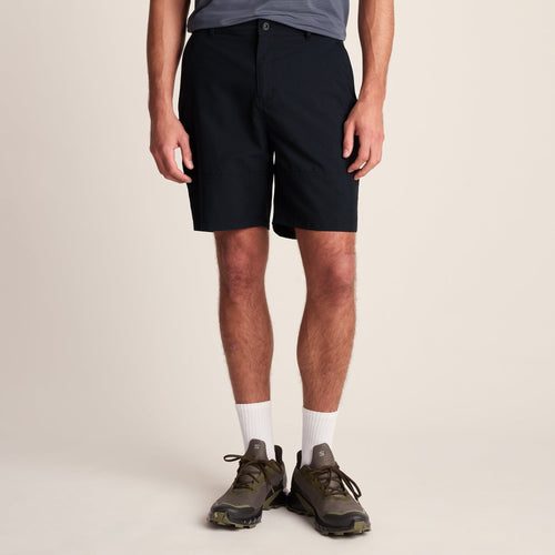 Amble Mens Lightweight Ripstop Performance Shorts - Black
