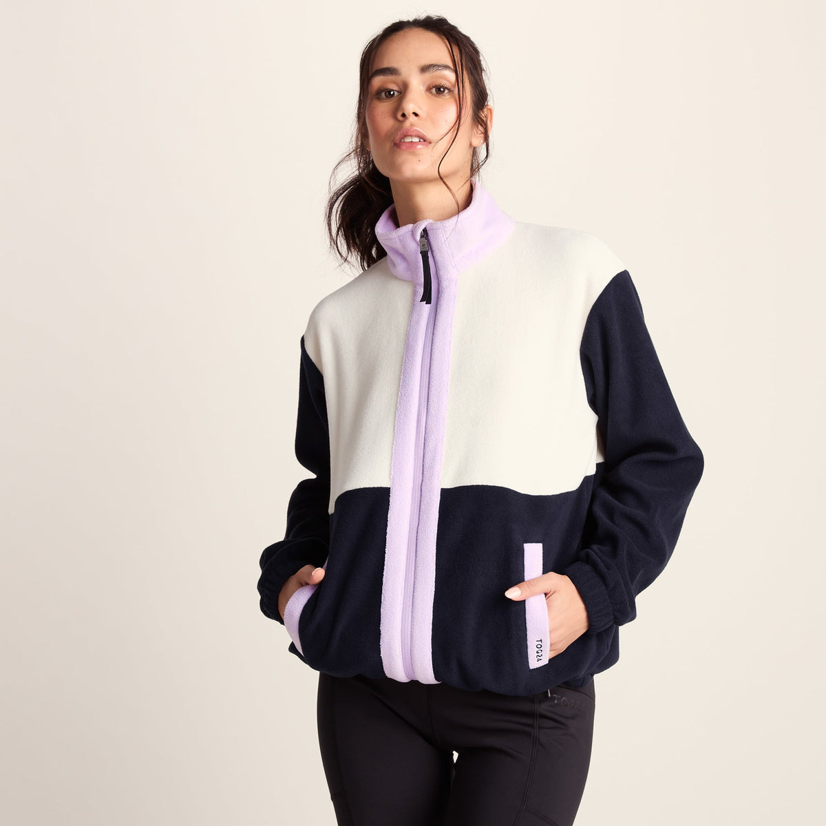 Bardon Womens Relaxed Fit Microfleece Jacket - Dark Indigo