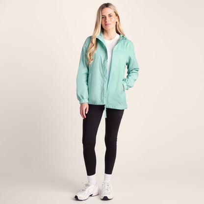 Craven Womens Waterproof Packaway Jacket - Eggshell Blue