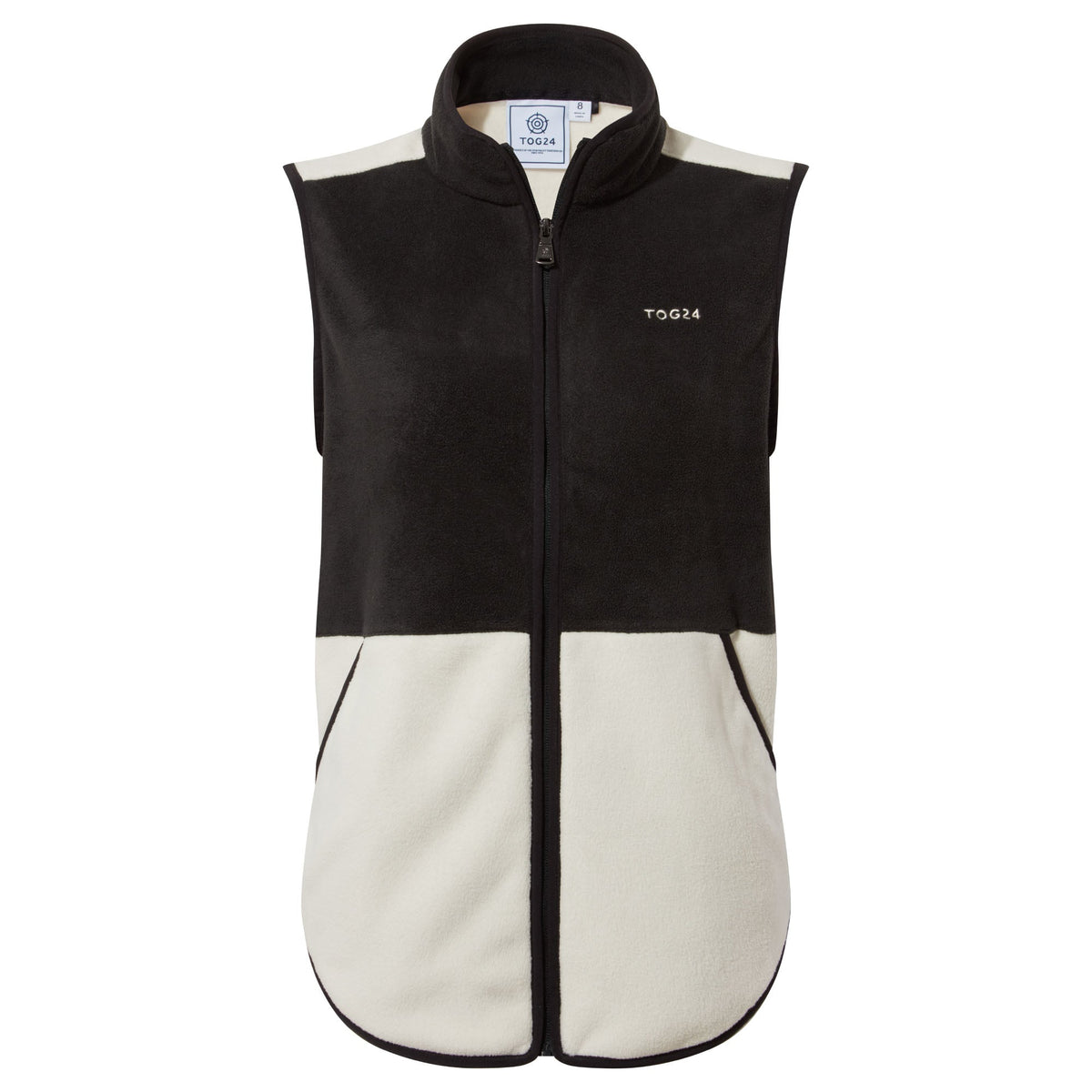 Fordley Womens Microfleece Gilet - Black/Vanilla