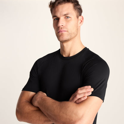 Maddox Mens Short Sleeve Performance T-Shirt - Black