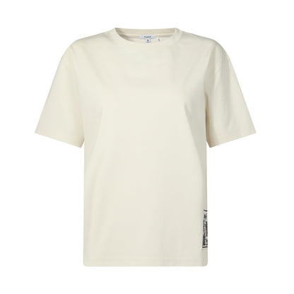 Margot Womens Supersoft Premium Relaxed Fit T-Shirt - Vanilla