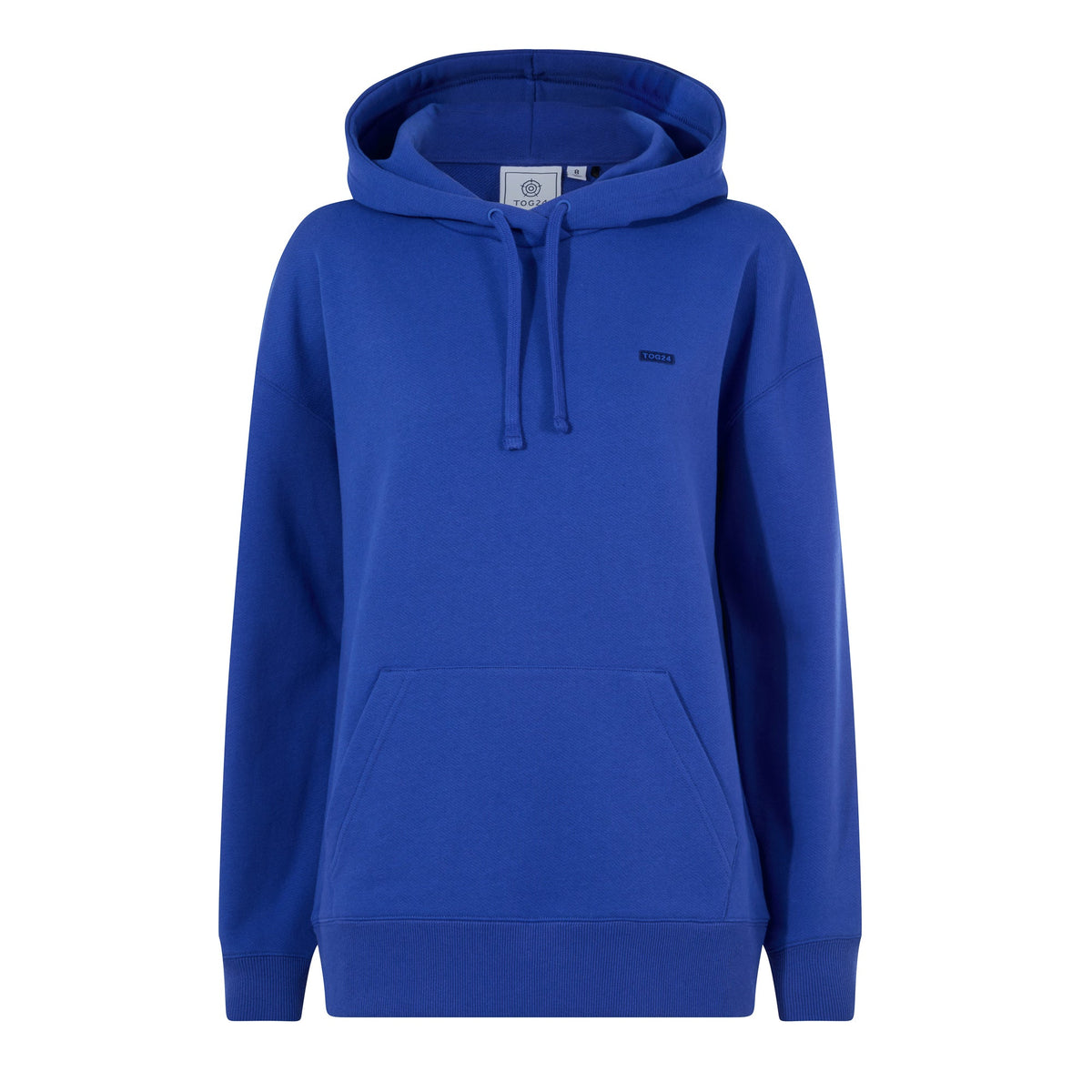 Meera Womens 100% Cotton Relaxed Fit Hoody - Cobalt Blue