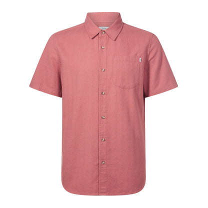Preston Mens 100% Cotton Supersoft Short Sleeve Shirt - Redwood