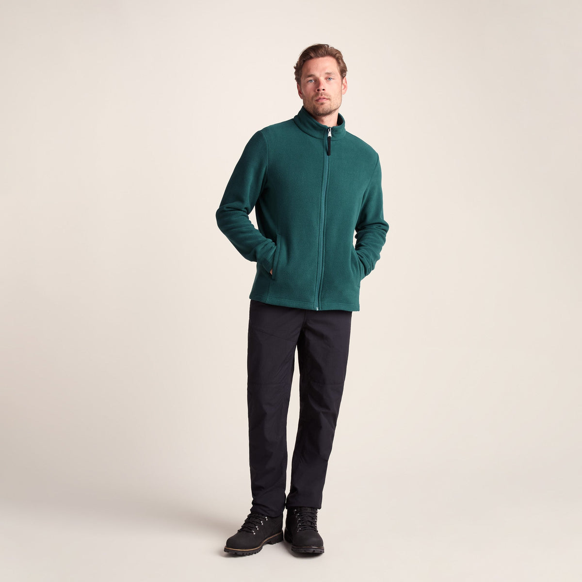 Revive Mens Fleece Jacket - Dark Turquoise