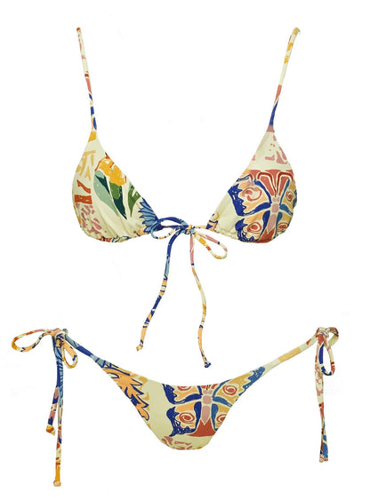 Glora Tie Side Bikini Bottom Multi