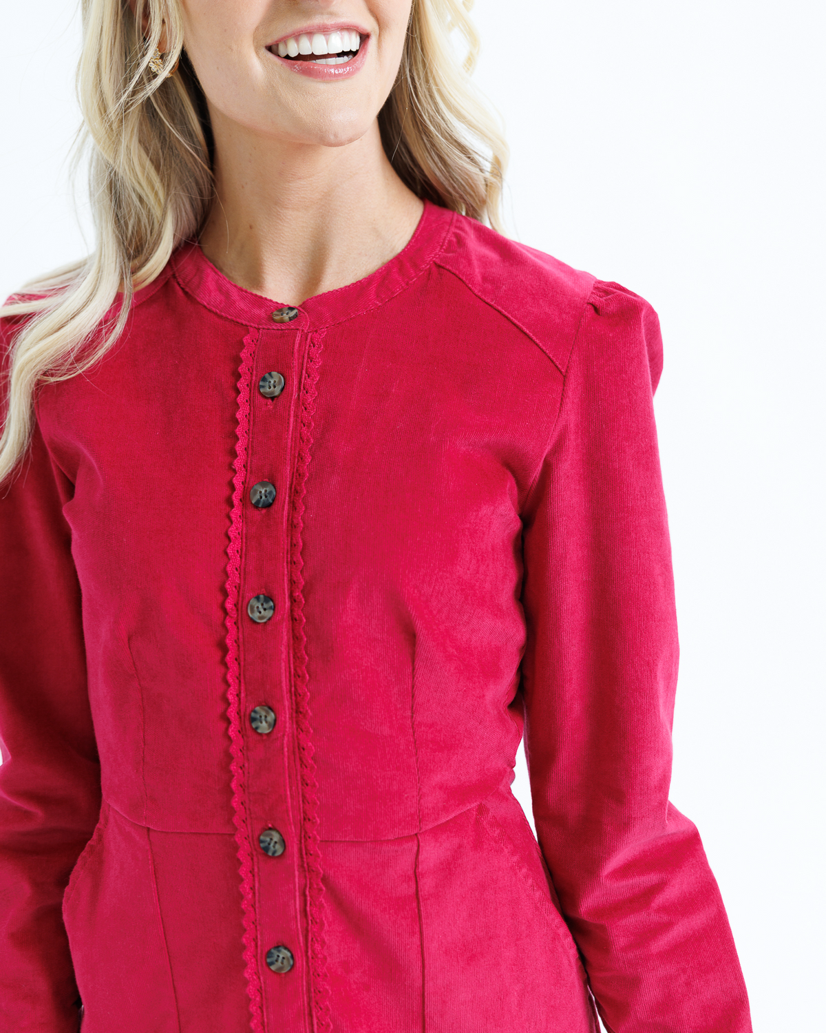 Chesterfield Cord Dress - Final Sale