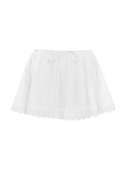 Elisabete Mini Skirt White