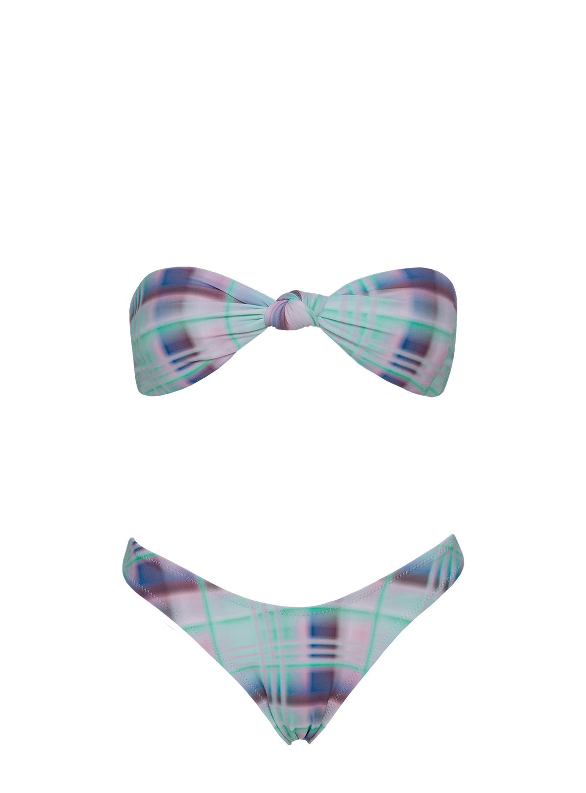 Esplanade High Side Bikini Bottoms Blue Multi