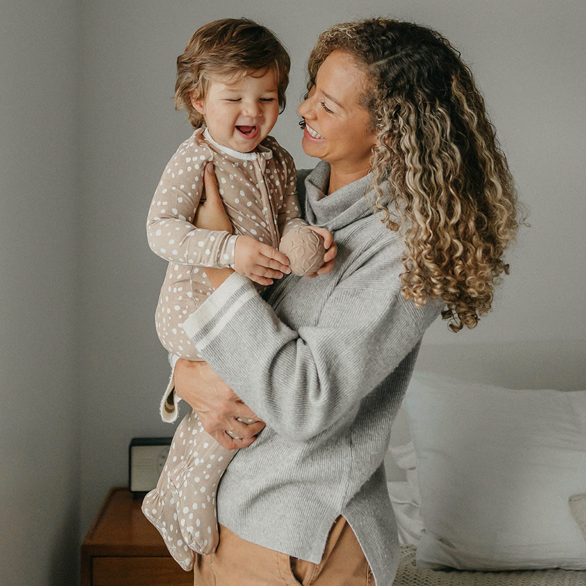 Zip-Up Footie Pajama - Fawn