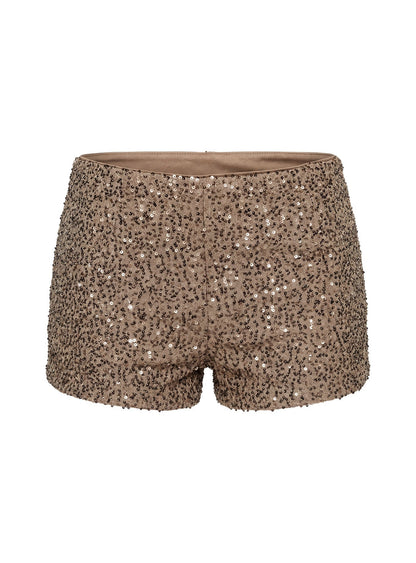 Caius Sequin Shorts Brown