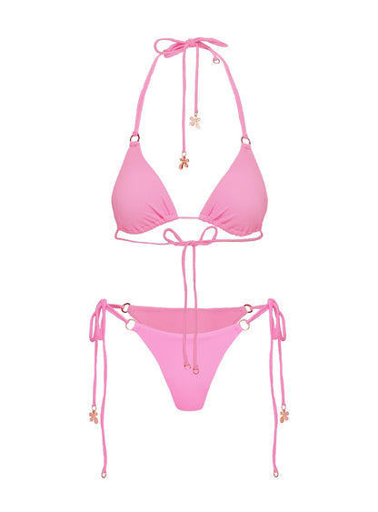 Ivette Tie Side Bikini Bottom Pink