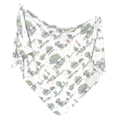Knit Swaddle Blanket - Hundred Acre Wood
