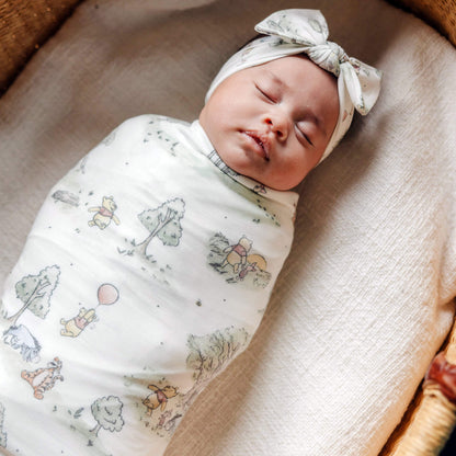 Knit Swaddle Blanket - Hundred Acre Wood