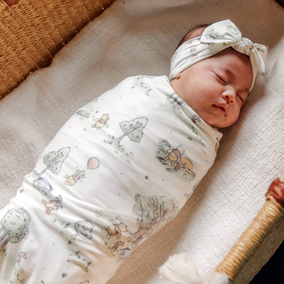 Knit Swaddle Blanket - Hundred Acre Wood
