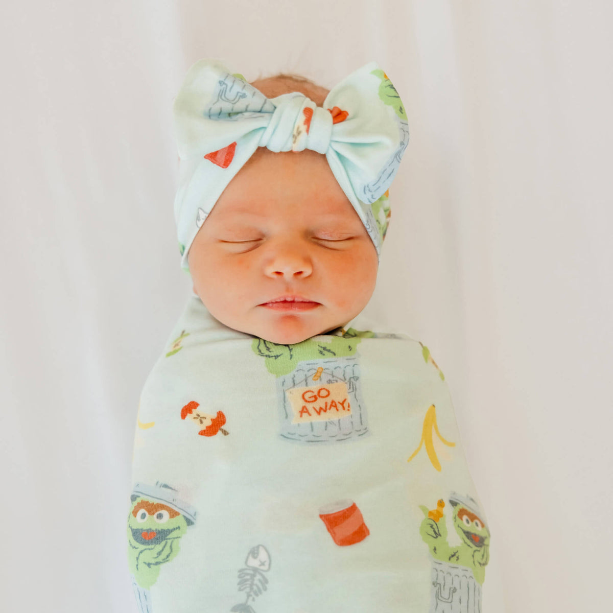 Knit Swaddle Blanket - Oscar the Grouch