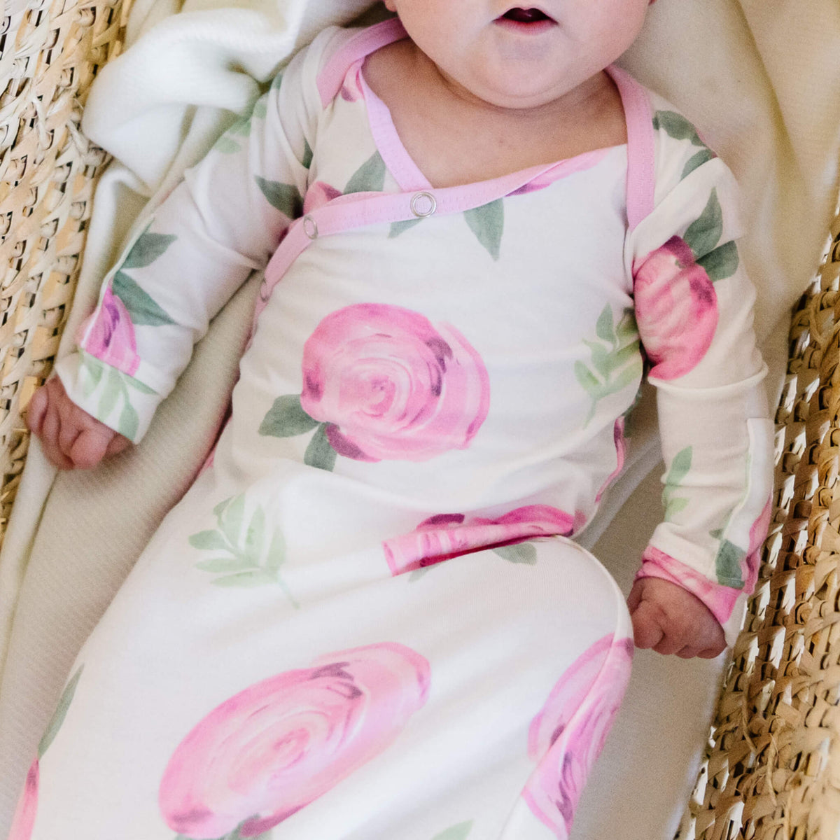 Newborn Knotted Gown - Grace