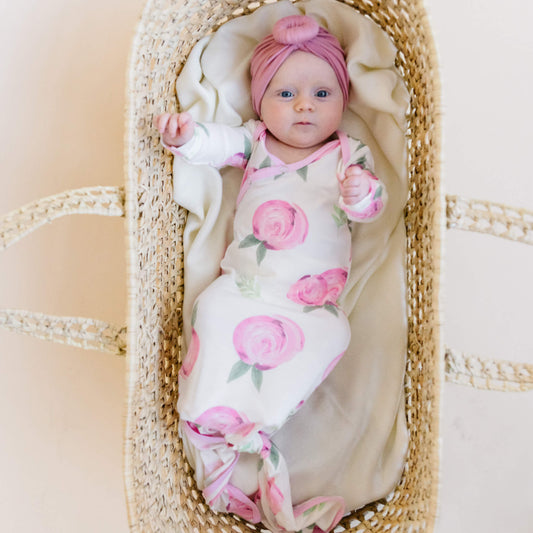 Newborn Knotted Gown - Grace