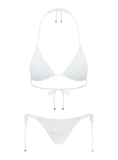 Rymona Tie Side Bikini Bottoms White