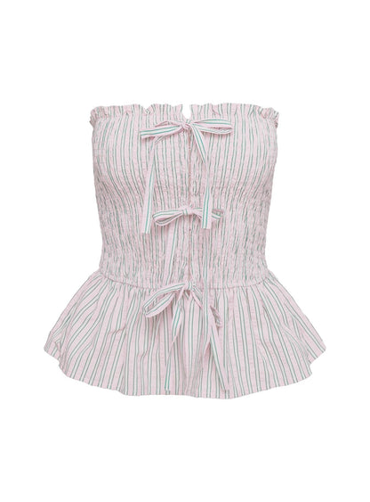 Saskea Strapless Top Pink