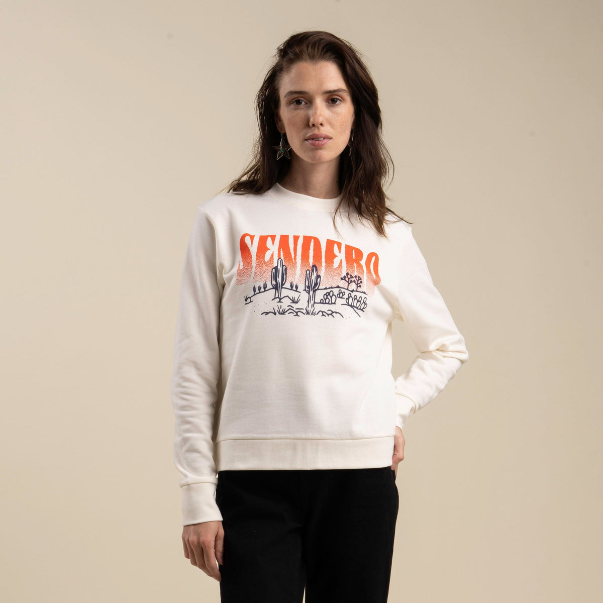 Desert Dreams Women's Sweatshirt - Vintage White