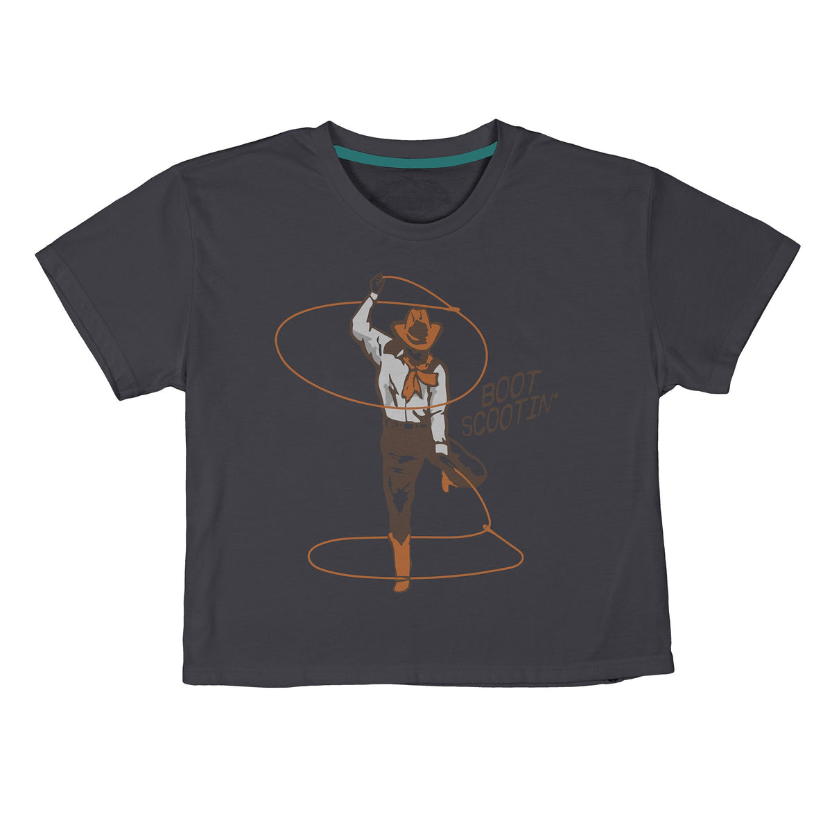 Boot Scootin' Boxy Tee - Vintage Black