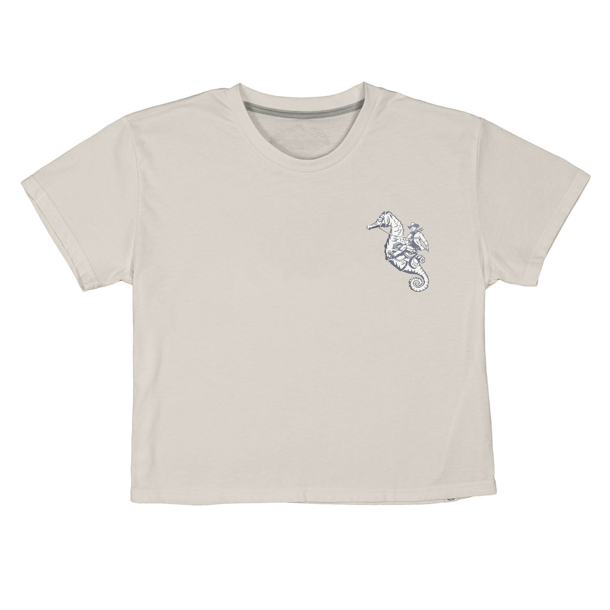 We Dive Boxy Tee - Vintage White