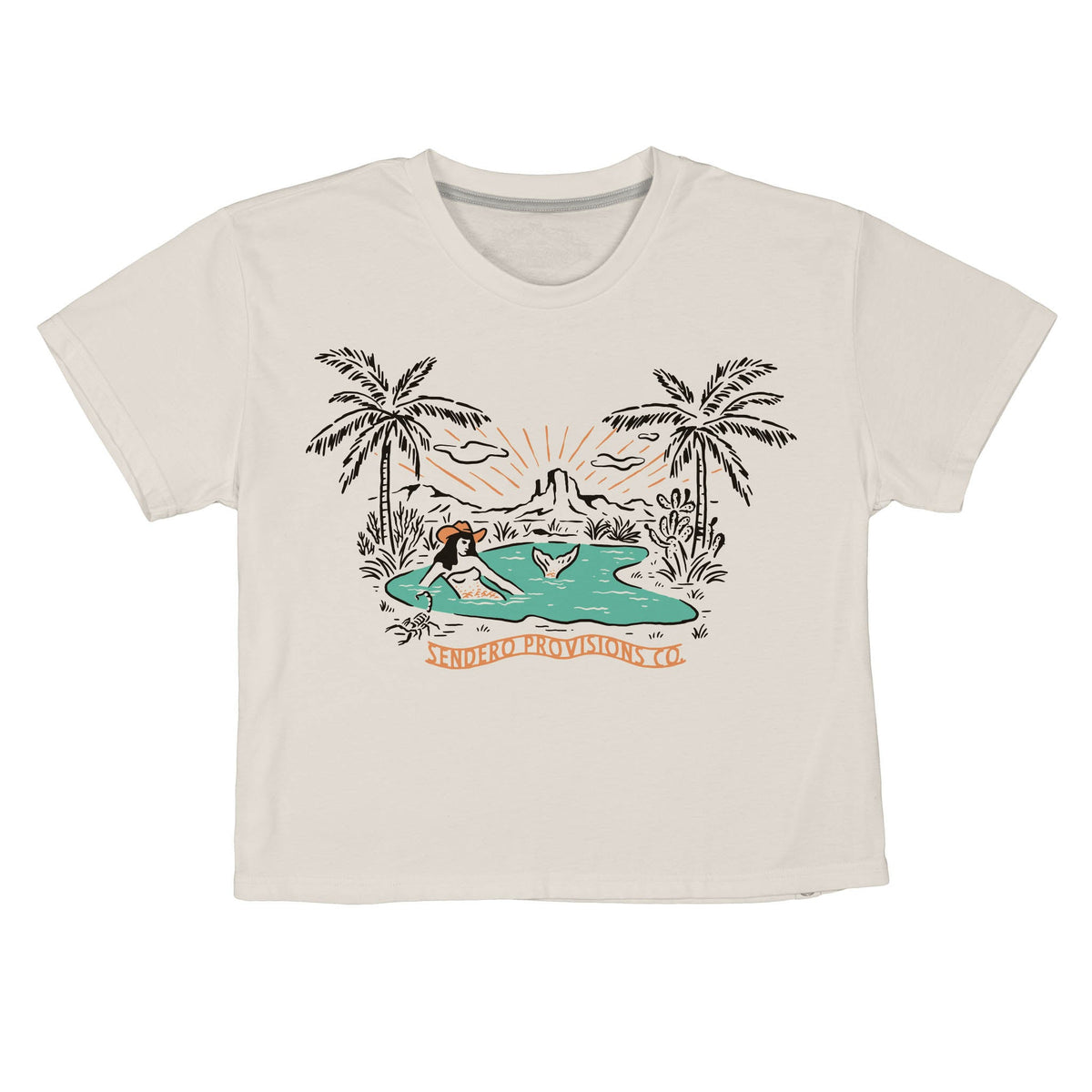Mirage Boxy Tee - Vintage White