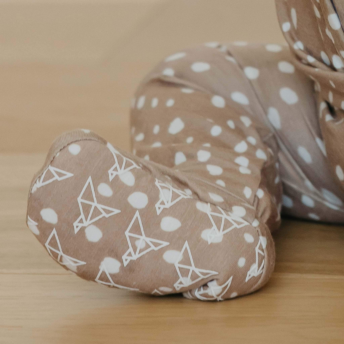 Zip-Up Footie Pajama - Fawn