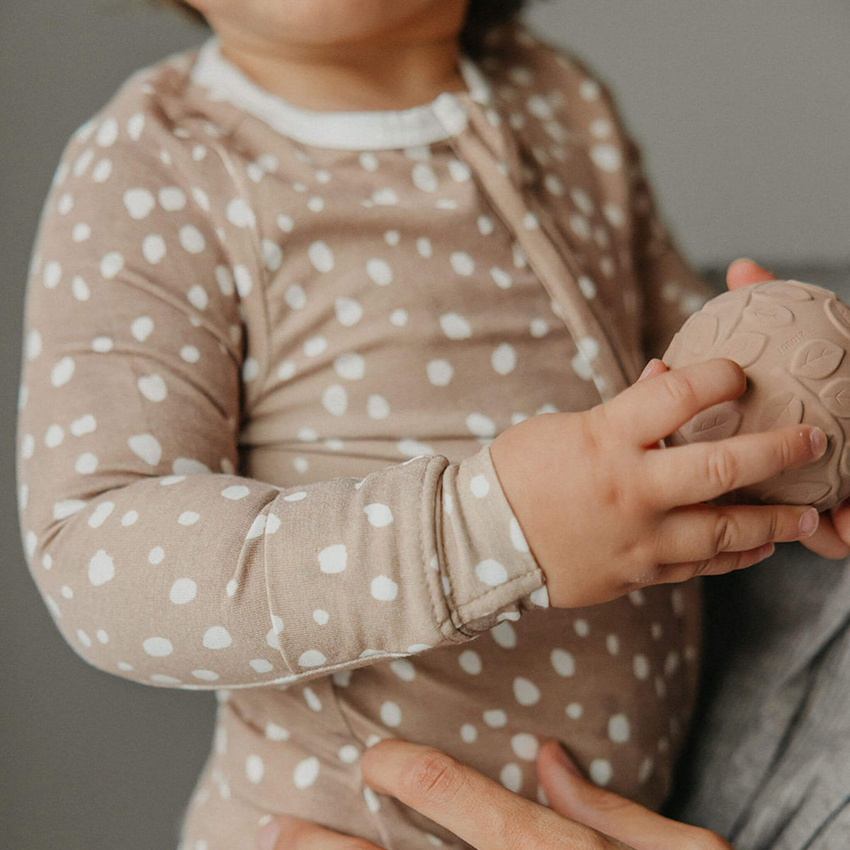 Zip-Up Footie Pajama - Fawn