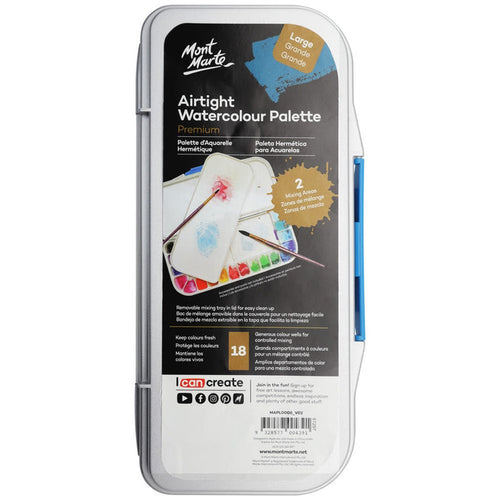 Airtight Watercolour Palette Premium 18 Slot Large