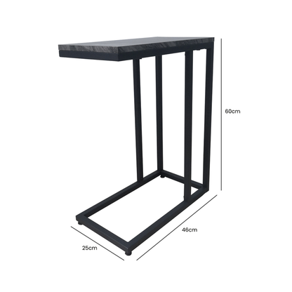 Alora Black metal sofa table reduced see in our Outlet Store Deals-Renaissance Design Studio