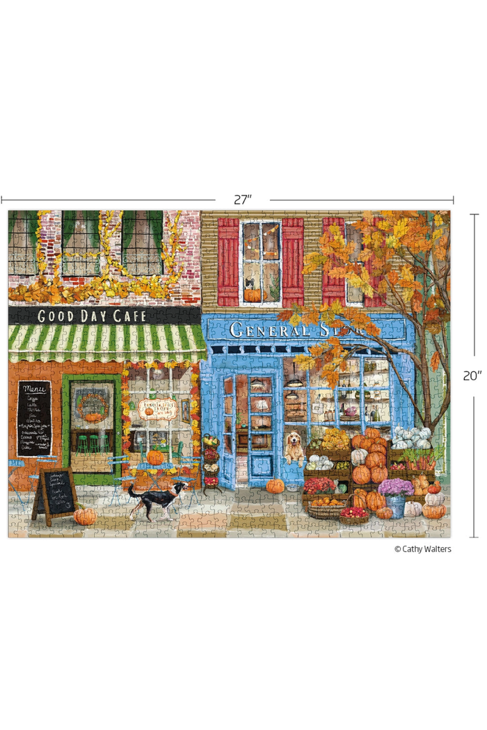 Autumn on Main 1000 Piece Puzzle