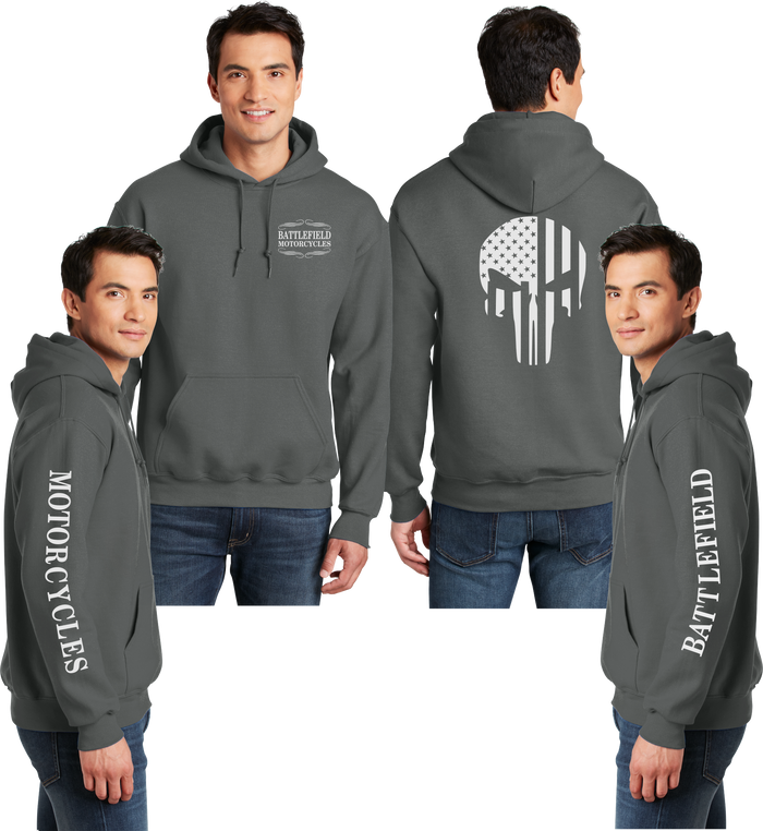 Battlefield Flag Punisher - Reflective Pullover Hoodie