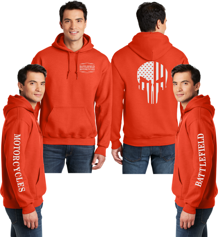 Battlefield Flag Punisher - Reflective Pullover Hoodie