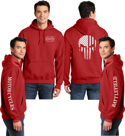 Battlefield Flag Punisher - Reflective Pullover Hoodie