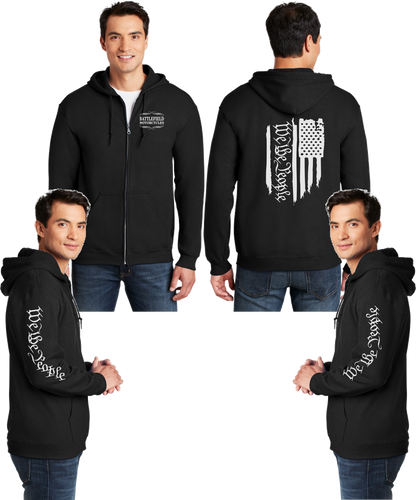 Battlefield We the People - Flag - Reflective Zippered Hoodie