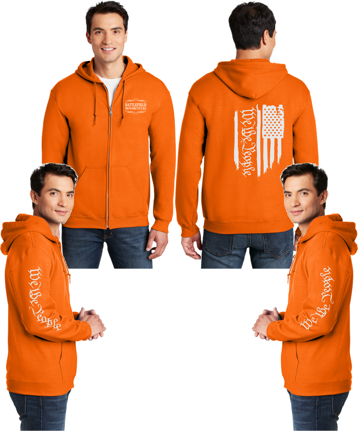 Battlefield We the People - Flag - Reflective Zippered Hoodie