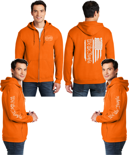 Battlefield We the People - Flag - Reflective Zippered Hoodie
