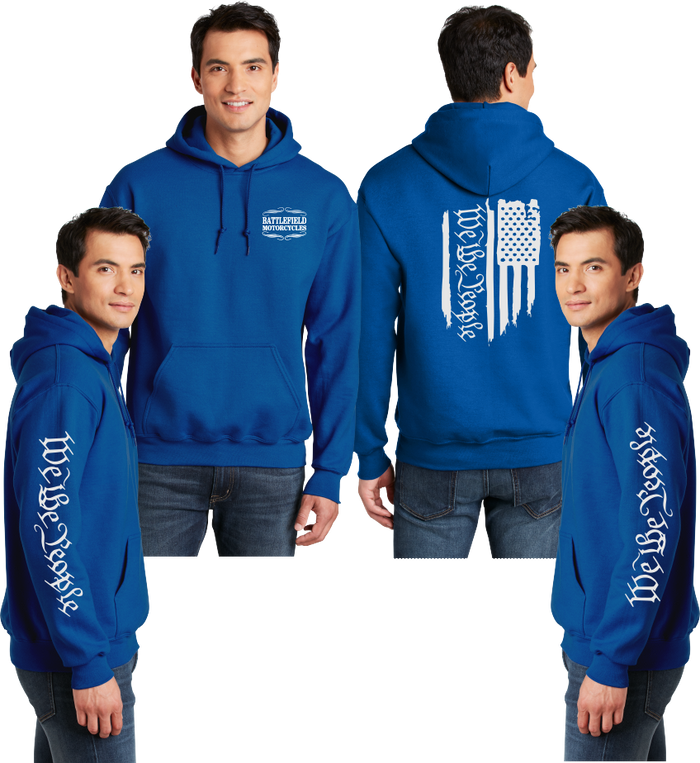Battlefield We the People - Flag- Reflective Pullover Hoodie